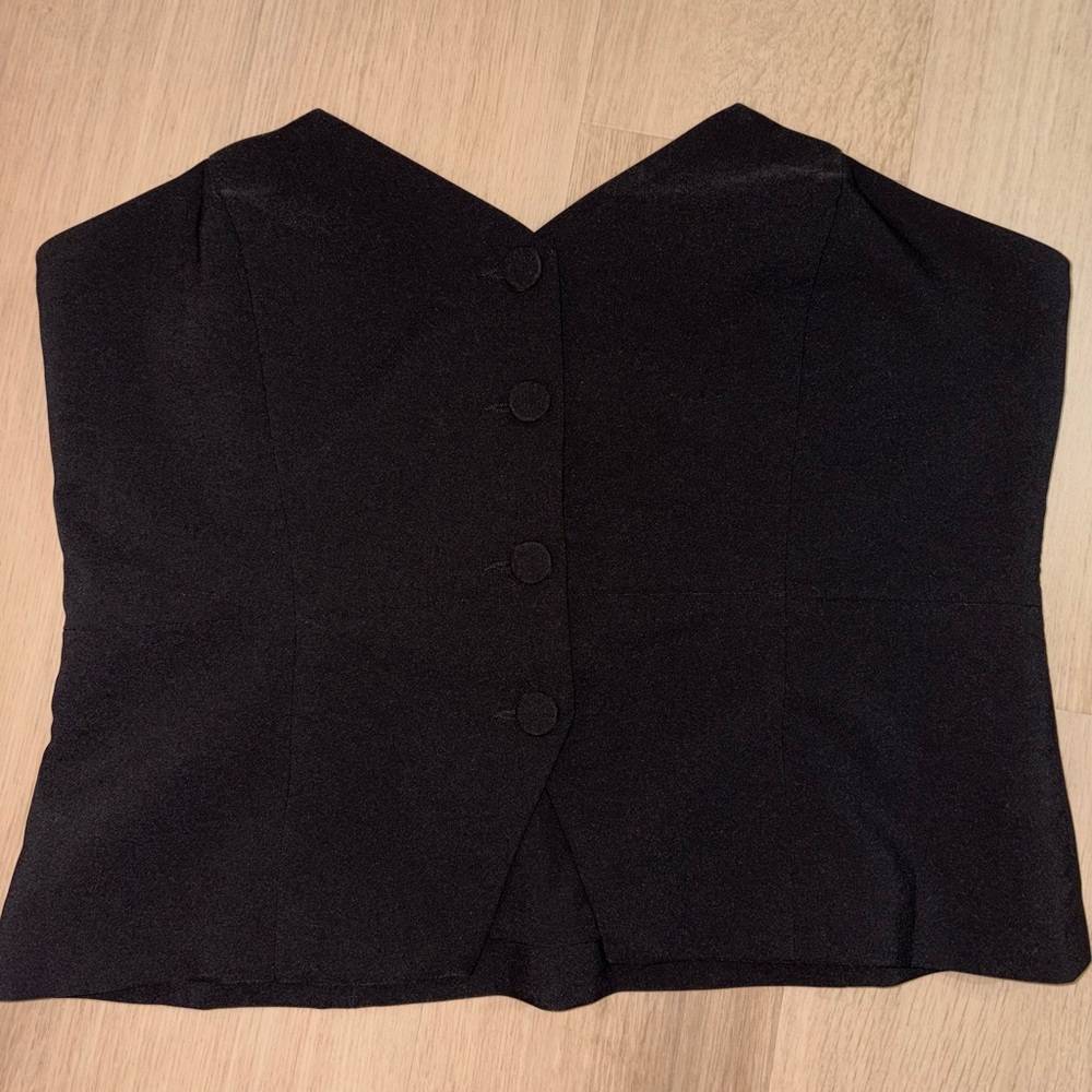 Dynamite Black Strapless Top